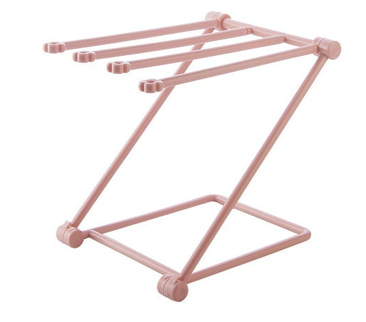 Foldable dishcloth shelf