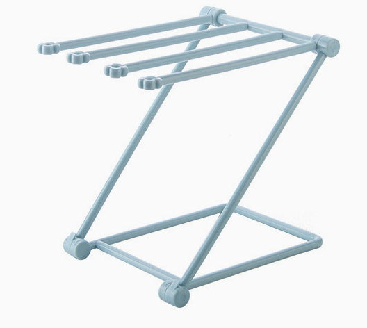 Foldable dishcloth shelf