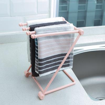 Foldable dishcloth shelf