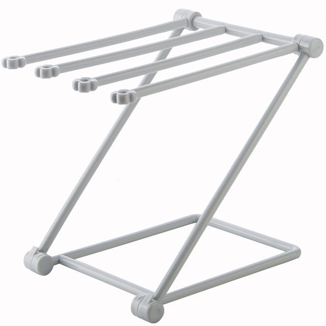 Foldable dishcloth shelf