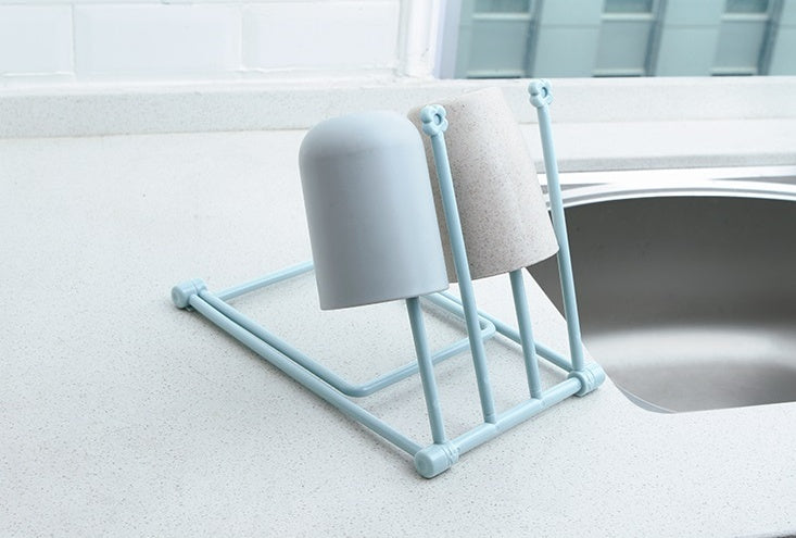 Foldable dishcloth shelf