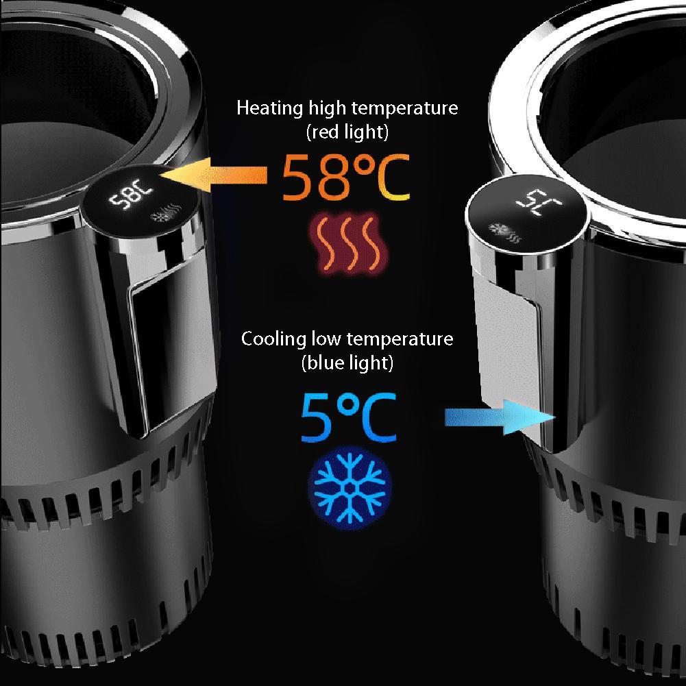 2-in-1 Cup Warmer & Cooler with Digital Display