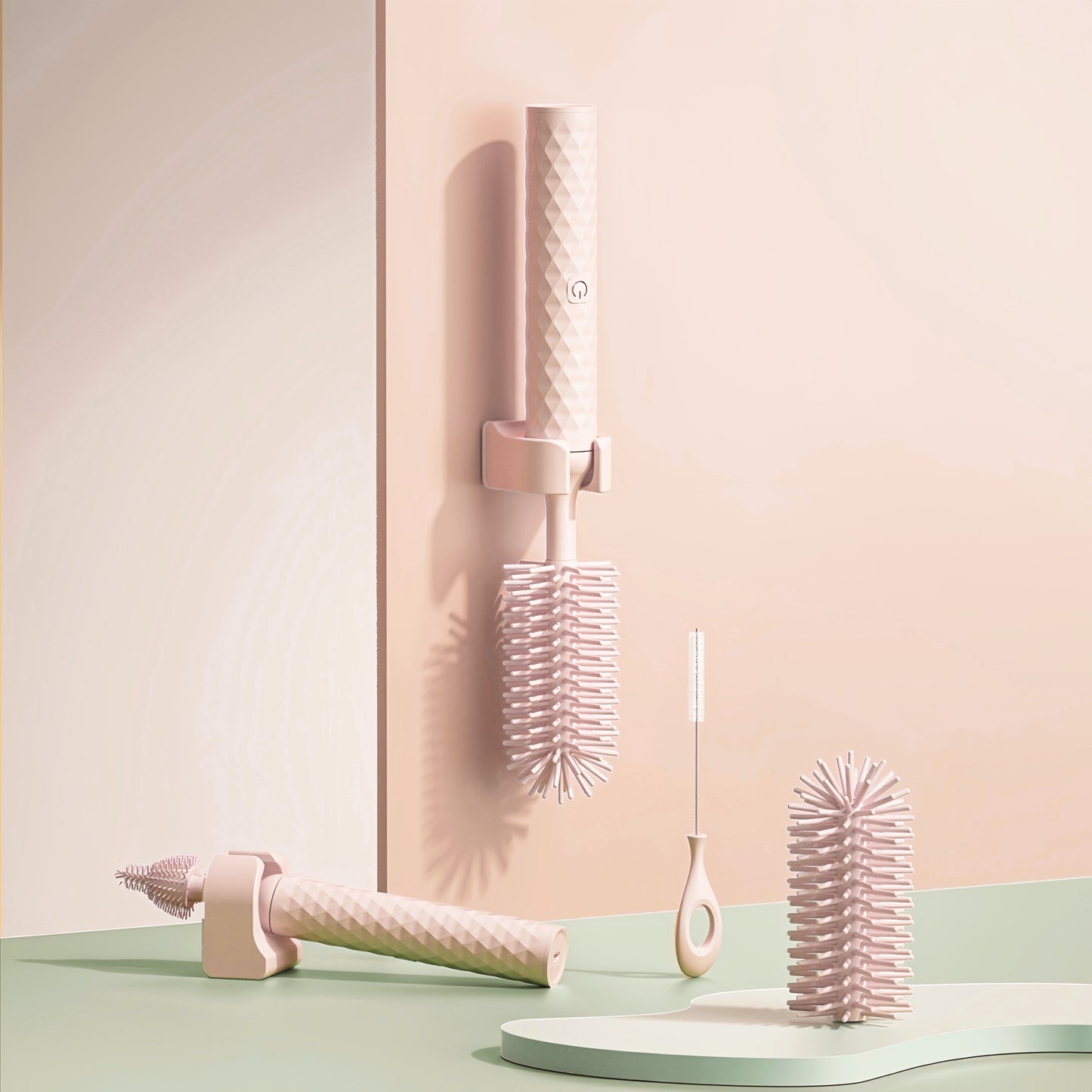 Electric bottle cleaning brush