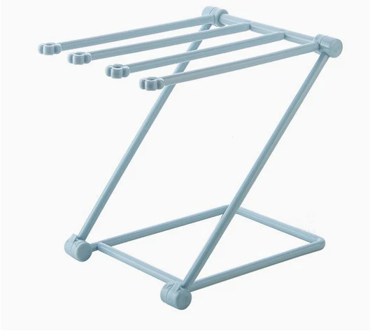 Foldable dishcloth shelf