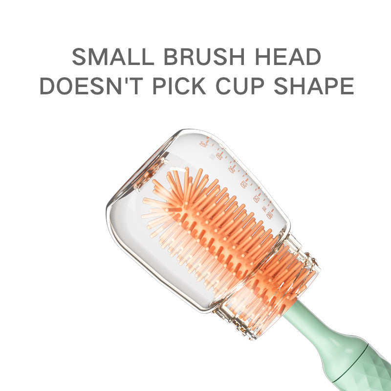 Electric bottle cleaning brush