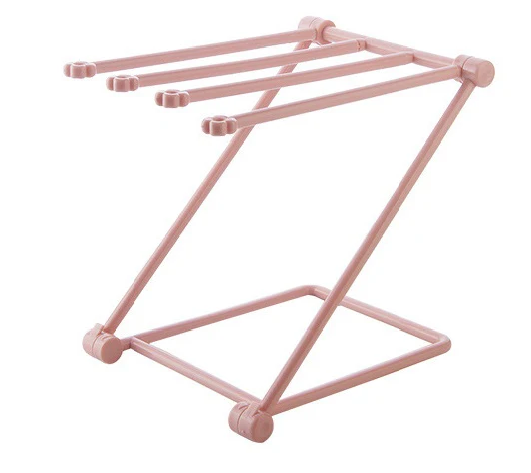 Foldable dishcloth shelf