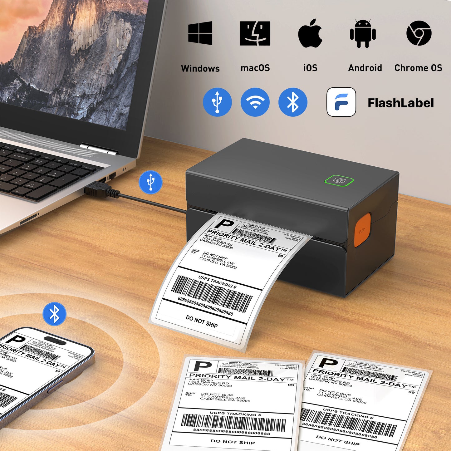 Bluetooth Label Printer