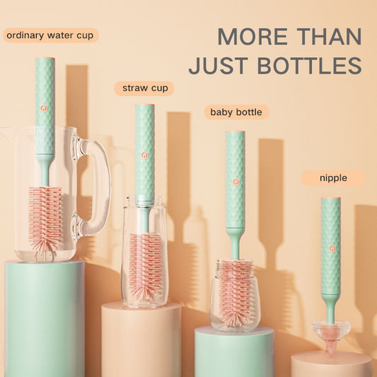 Electric bottle cleaning brush