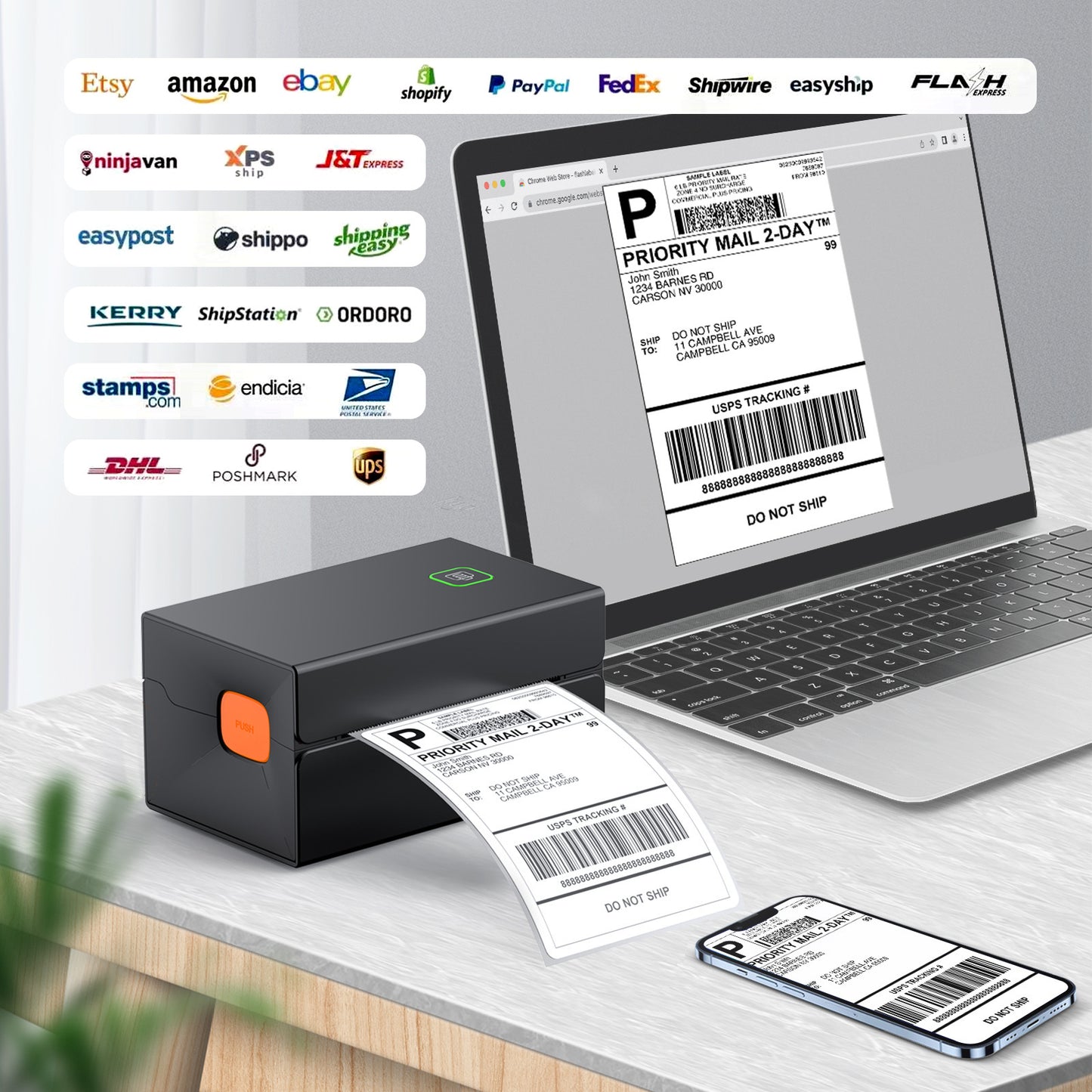 Bluetooth Label Printer